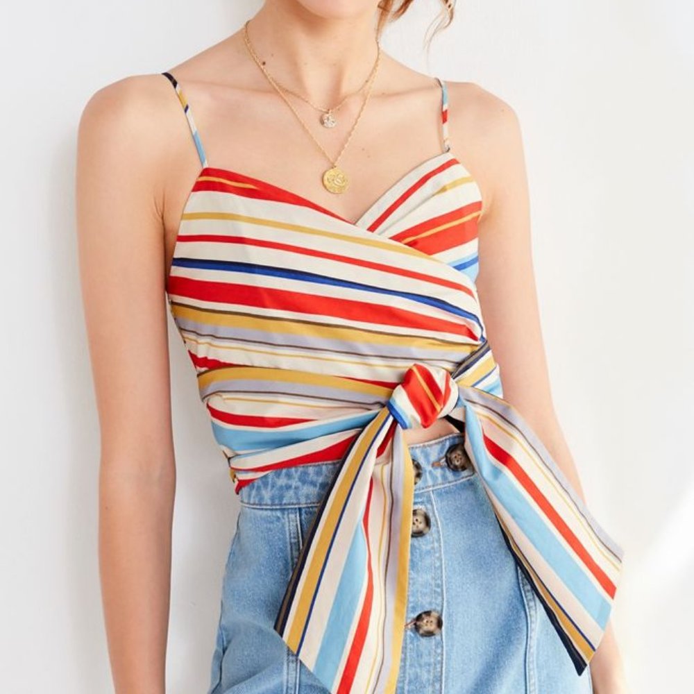 ASTR Camille Tie-Front Top